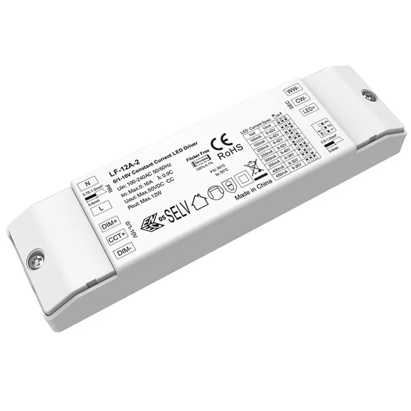Driver LED dimmerabile CCT da 12 W a corrente costante 0-10 V
