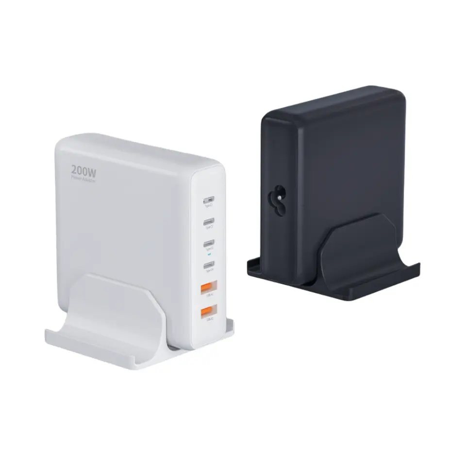 Caricatore PD da tavolo da 200 W con 6 porte di tipo C