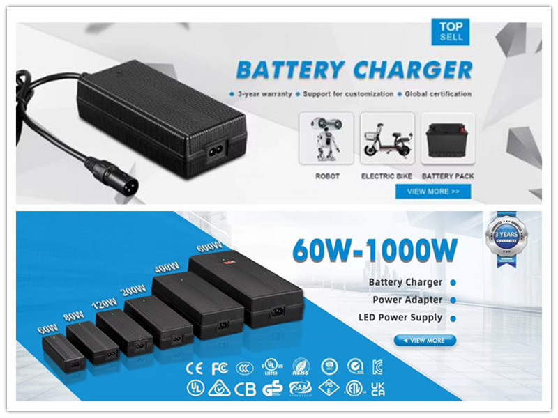 Caricatore della batteria al litio desktop