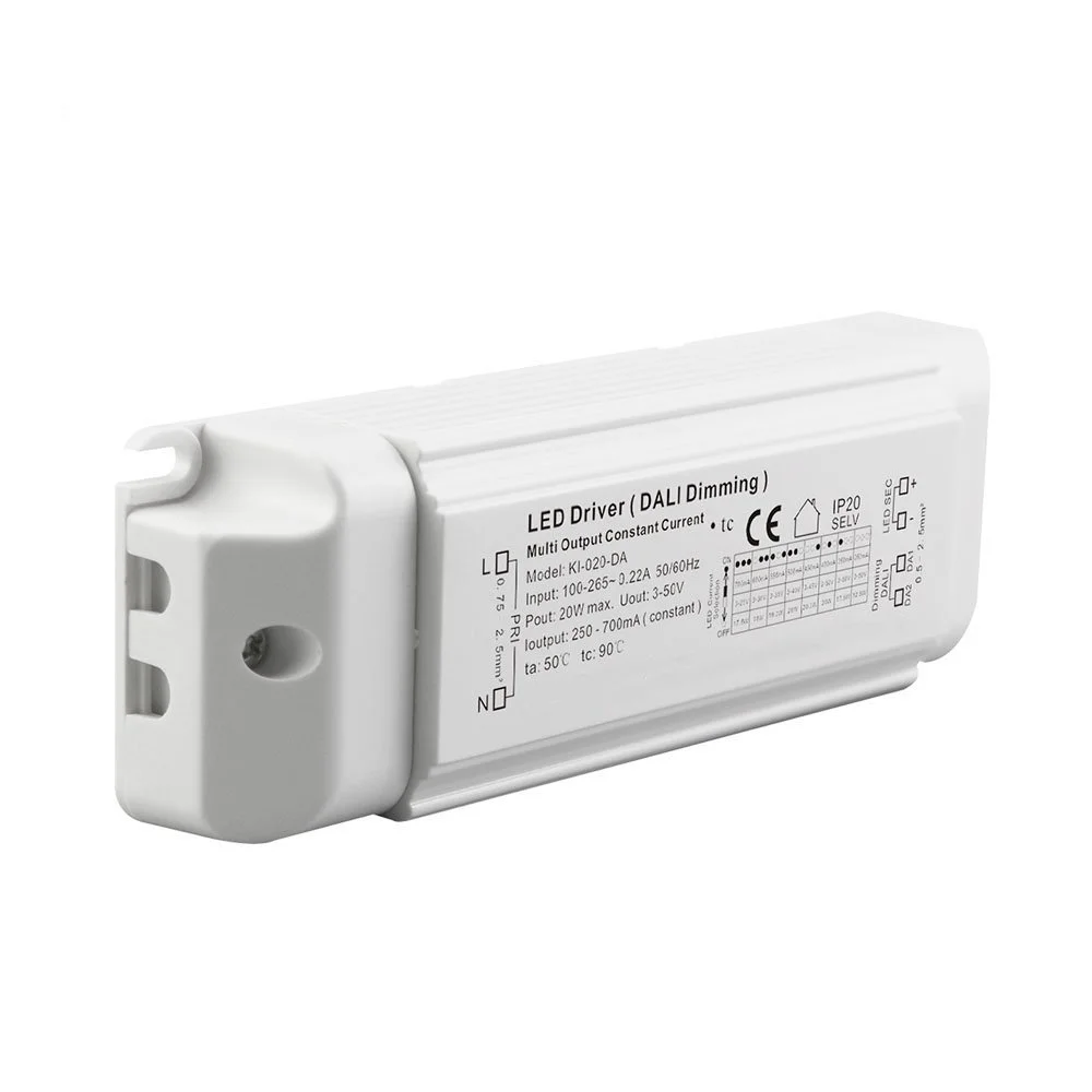 Driver LED a corrente costante con dimmerazione Dali da 20 W