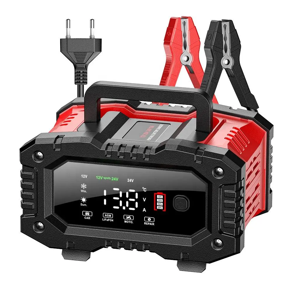 Caricabatterie intelligente per riparazione impulsi moto per auto 24V 10A