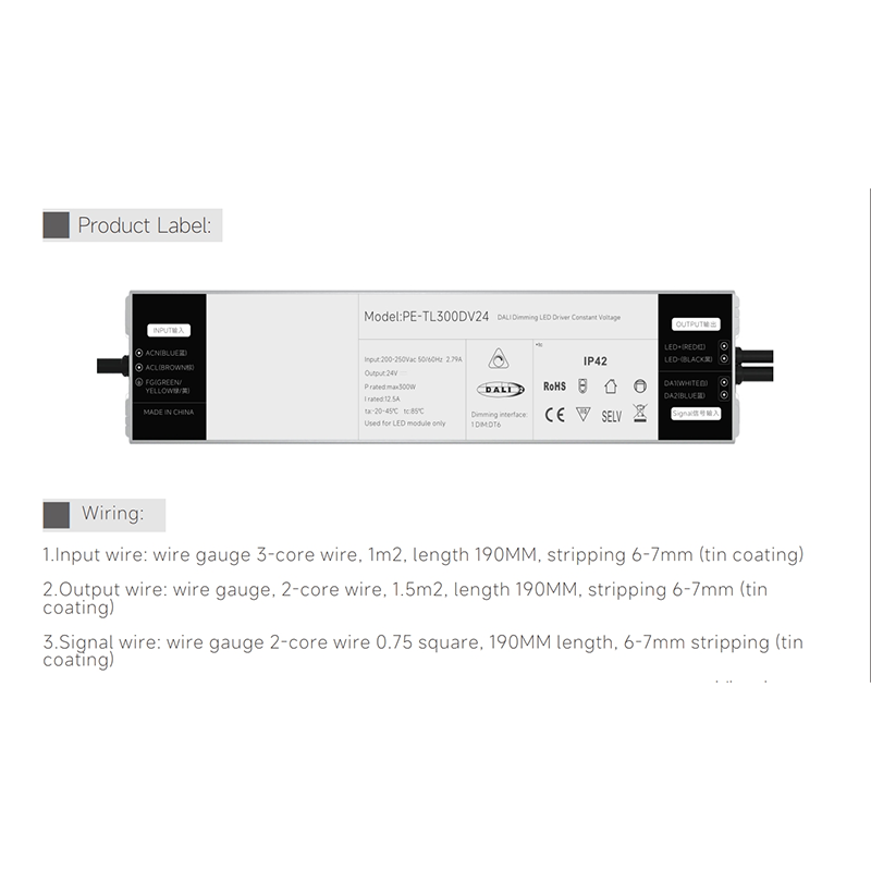 Driver LED dimmerabile DALI a corrente costante da 250 W