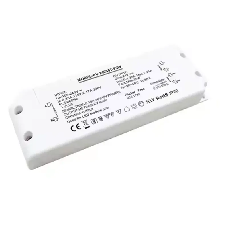 Driver LED dimmerabile Triac a tensione costante da 30 W