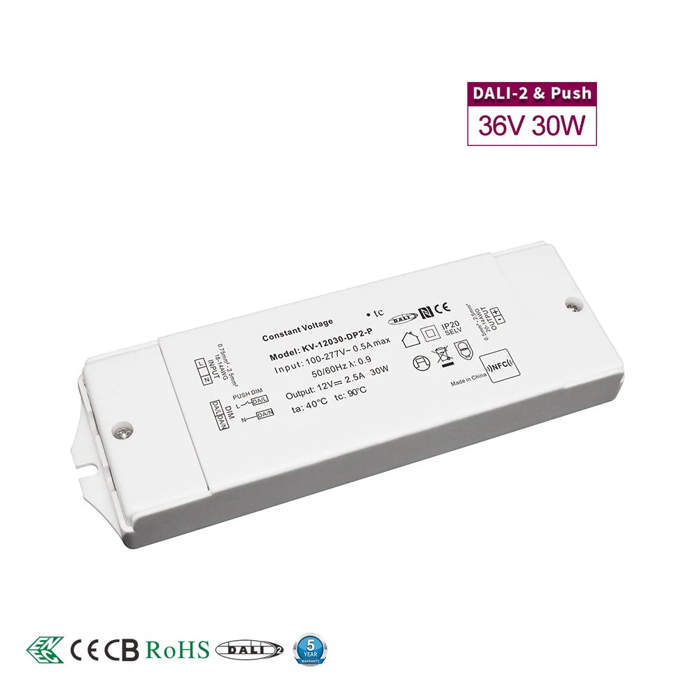 Driver LED dimmerabile DALI da 30 W a tensione costante 36 V