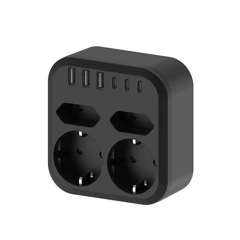 4 punti vendita UE Wall Power Strip