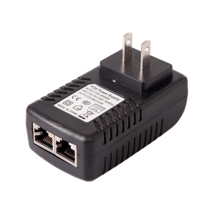 Adattatore Ethernet per iniettore POE con presa a muro 48 V 0,5 A
