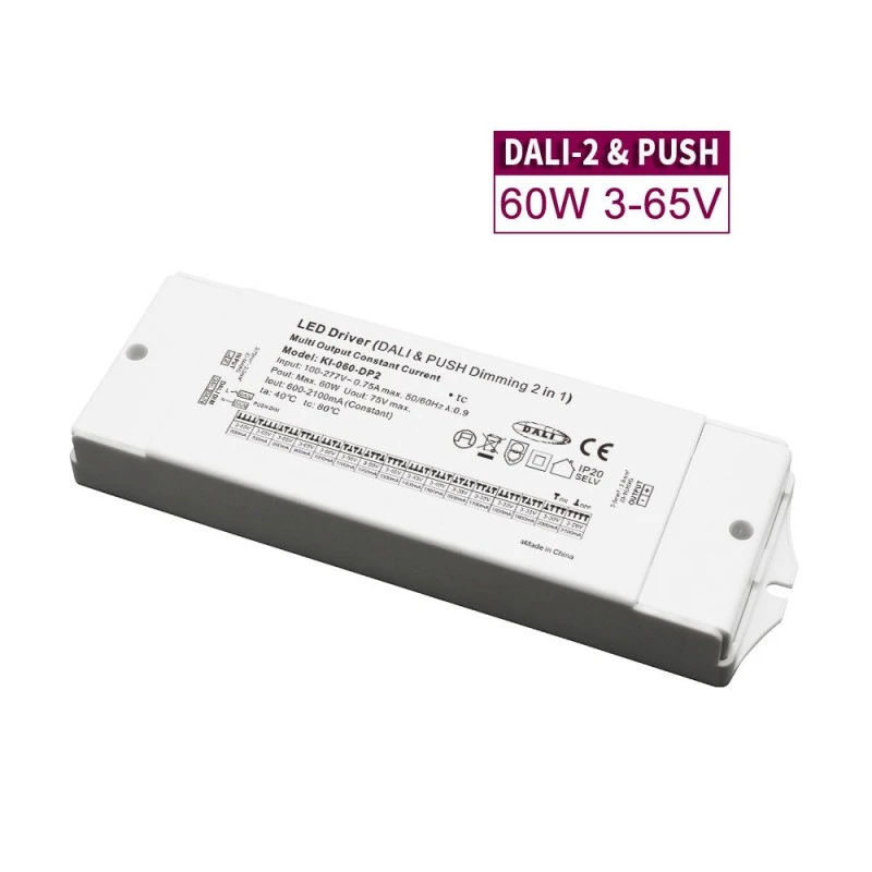 Driver LED CCT dimmerabile DALI da 60 W a corrente costante
