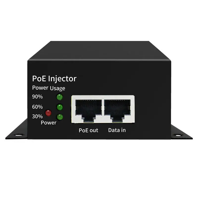 Iniettore PoE Gigabit IEEE802.3bt con custodia in metallo da 90 W